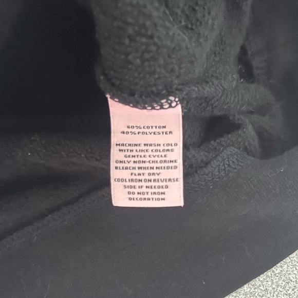 Juicy Couture I’m So Fancy Black Sweatshirt Size XL - Picture 7 of 10